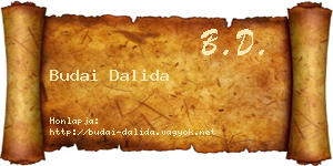 Budai Dalida névjegykártya